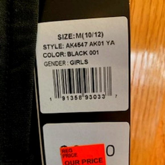 NWT Adidas Girls' Pull-On Jogger Pants Black White Side Stripes Sz: M (10/12) - Picture 6 of 7